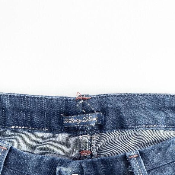 Fidelity Denim Womens Japan Rose Viper Rinse Bootcut Denim Jeans Blue Size 28 - Picture 5 of 11